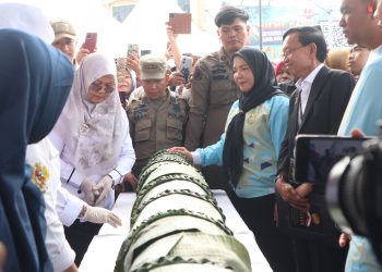 Pecahkan Rekor Muri Sekubal Terbesar Meriahkan HUT Kota Bandar Lampung ke 343