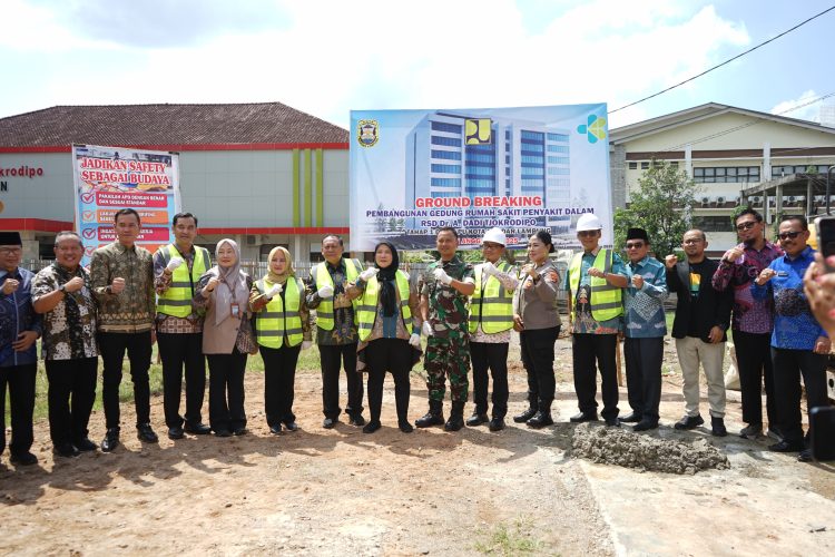 Pemkot Bandar Lampung Resmi Bangun Gedung Rumah Sakit Penyakit Dalam RSUD A. Dadi Tjokrodipo