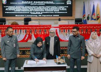 DPRD Lampung dan Pemprov Tanda Tangani Perubahan KUA-PPAS Tahun Anggaran 2025, Pendapatan Daerah Diproyeksi Rp7,71 Triliun