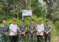 Sekda Pesisir Barat Bersama Dandim 0422/ LB Survey Lokasi Calon Lokasi Kompi Produksi Ketahanan Pangan 