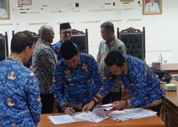 Pembangunan Penyediaan Air Baku Pulau Pisang, Bupati Dedi Tandatangani Perjanjian Kerja Sama dengan BBWS Mesuji Sekampung