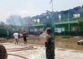 Diduga Konsleting Listrik ‎MTS NU Krui Ludes Terbakar
