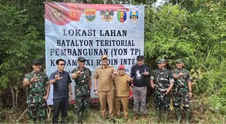 Kunker di Pesisir Barat, Danrem 043 / Gatam Tinjau Lokasi Rencana Pembangunan Batalyon Teritorial (Yon TP)