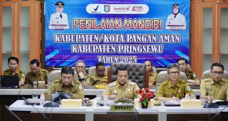 Pringsewu Ikuti Penilaian Mandiri Kabupaten/Kota Pangan Aman 2025