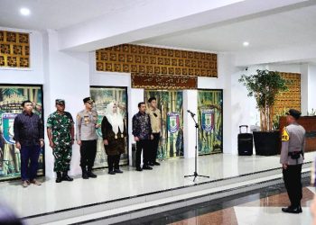 Pemkab Pringsewu Dan Forkopimda Gelar Apel Sinergitas Menjelang Nataru