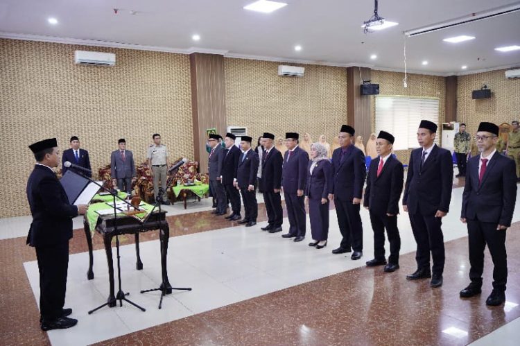 Bupati Pringsewu Lantik Sepuluh Pejabat Pimpinan Tinggi Pratama 