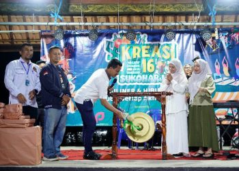 Bupati Pringsewu Launching KREASI 16 Kecamatan Sukoharjo 