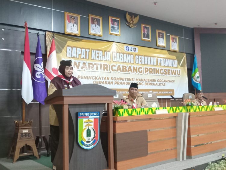 Umi Laila Buka Rakercab XI Gerakan Pramuka Pringsewu 
