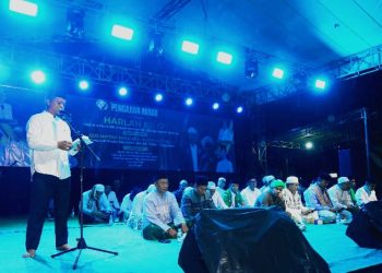 Bupati Pringsewu Hadiri Harlah Majelis Dzikir Ahbabul Mustofa Pusat