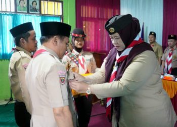 Umi Laila Lantik Sako Pandu Maarif NU Pringsewu 