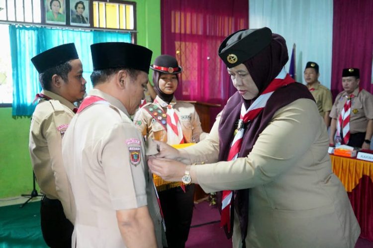 Umi Laila Lantik Sako Pandu Maarif NU Pringsewu 