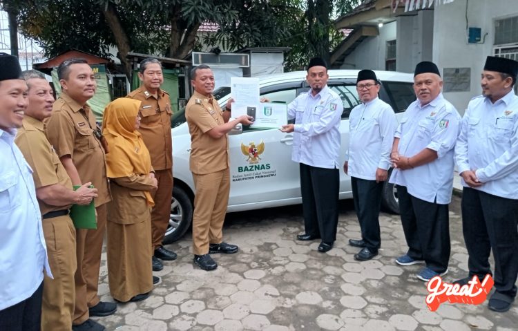 Dukungan Penuh Bupati Pringsewu Terhadap BAZNAS, Bupati Riyanto Serahkan Kendaraan Operasional