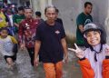Riyanto Pamungkas Tinjau Lokasi Banjir di Wilayah Pringsewu Kota