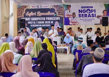 NGOPI SERASI Edisi 20 dan Safari Ramadhan, Bupati Pringsewu Serap Aspirasi Warga Banyumas