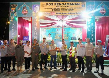 Bupati Pringsewu Tinjau Posko Mudik Lebaran 2026