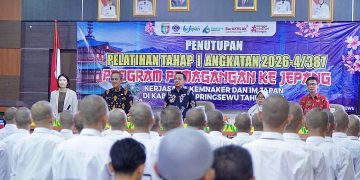 Pemkab Pringsewu Tutup Pelatihan Tahap I Program Pemagangan Ke Jepang Tahun 2026