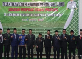 9 Pejabat Utama Pesisir Barat Dilantik Bupati Dedi, Berikut Daftarnya