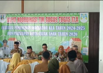 Dinas Sosial Pesisir Barat Gelar Rakor Gugus Tugas Kabupaten Layak Anak