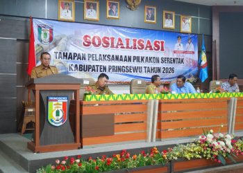 Bupati Pringsewu Buka Sosialisasi Tahapan Pilkakon Serentak 2026, Tekankan Netralitas dan Dukungan Program Prioritas