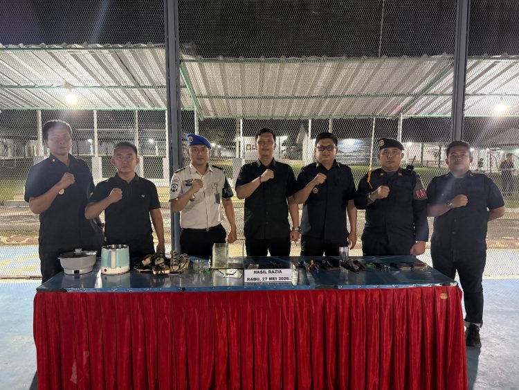 Komitmen Zero Halinar, Lapas Way Kanan Lakukan Penggeledahan Blok Hunian Warga Binaan
