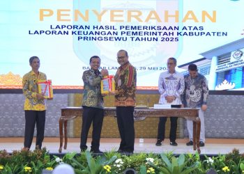 Membanggakan, Kabupaten Pringsewu Kembali Raih Opini WTP Ke-11