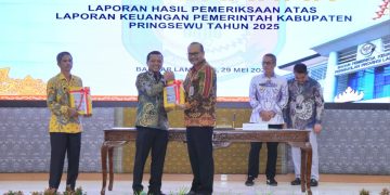 Membanggakan, Kabupaten Pringsewu Kembali Raih Opini WTP Ke-11