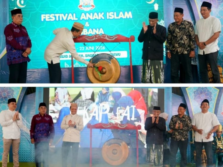 BUPATI PRINGSEWU BUKA FESTIVAL ANAK ISLAM & FESTIVAL REBANA KE-14 