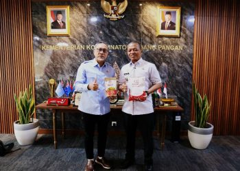 Audiensi Dengan Menko Bidang Pangan, Bupati Pringsewu Kenalkan Produk Hilirisasi Mocaf