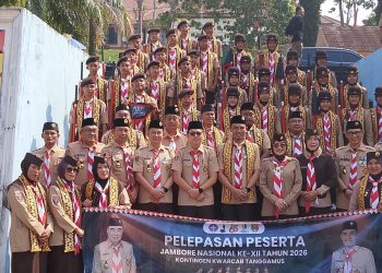 Wabup Agus Suranto Lepas Kontingen Jambore Nasional XII Tanggamus, Peserta Diminta Jaga Nama Baik Daerah
