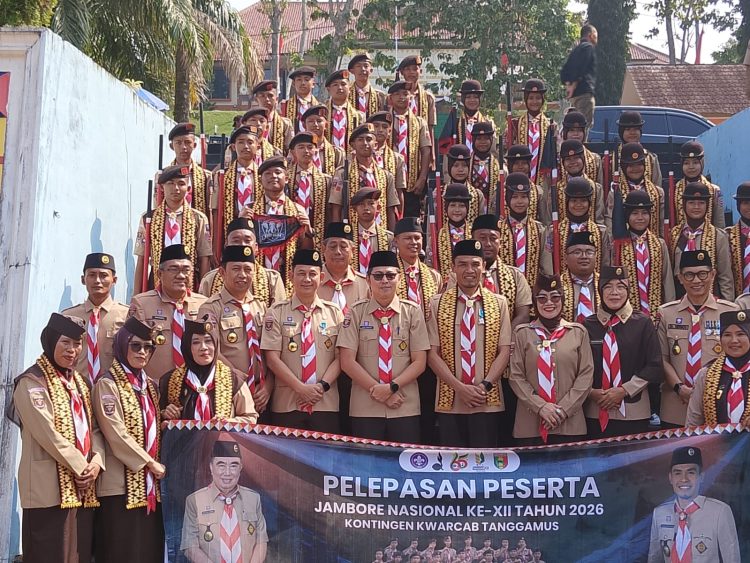 Wabup Agus Suranto Lepas Kontingen Jambore Nasional XII Tanggamus, Peserta Diminta Jaga Nama Baik Daerah