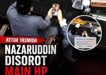 Pidato Presiden Berlangsung, Najarudin Gerindra Disorot Main HP, BK dan Partai Diminta Evaluasi