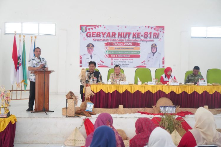 Bupati Pringsewu Buka Acara Gebyar HUT Ke-81 RI