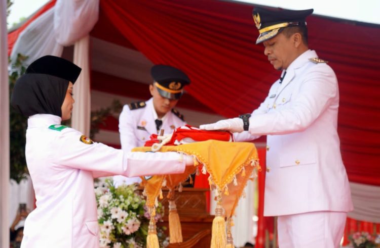 Pemkab Pringsewu Gelar Upacara HUT Ke-81 Proklamasi Kemerdekaan RI 