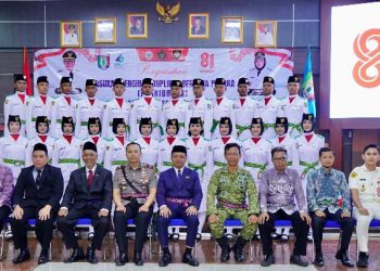 Bupati Pringsewu Kukuhkan Paskibraka Tahun 2026