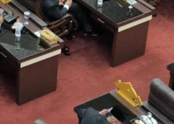 Anggota DPRD Pringsewu Tampil Kurang Sopan Saat Pidato Presiden Berlangsung