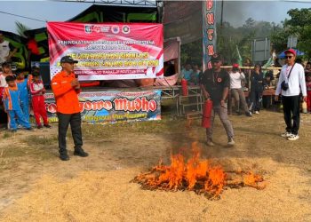 Tindaklanjuti SE Bupati Pringsewu, Destana Kresnomulyo Barat Gelar Pelatihan Penanganan Karhutla 