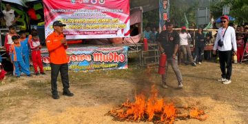 Tindaklanjuti SE Bupati Pringsewu, Destana Kresnomulyo Barat Gelar Pelatihan Penanganan Karhutla 