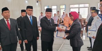 Bupati Tanggamus Lantik 78 Pejabat, Tekankan Integritas dan Budaya Kerja “Jalan Lurus”