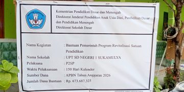 Bantuan Revitalisasi UPTD SDN 1 Sukamulya Rp 673.687.325 Jadi Sorotan: Kerangka Bajaringan Menggunakan Pasangan Lama