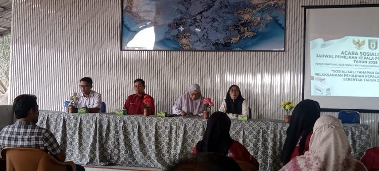 Acara Sosialisasi Jadwal Pemilihan Kepala Pekon Panggung Rejo Utara Tahun 2026