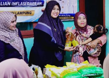 Pemkab Pringsewu Adakan Gerakan Serentak Penetrasi Pasar di Pasar Sukoharjo