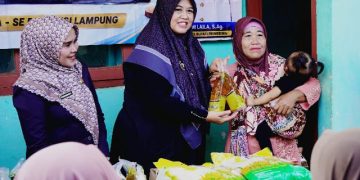 Pemkab Pringsewu Adakan Gerakan Serentak Penetrasi Pasar di Pasar Sukoharjo