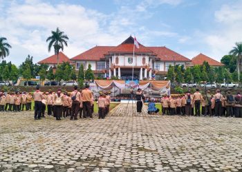 552 Pramuka Siaga Meriahkan Bazar Kwarcab Tanggamus 2026, Wagub Tanggamus Pimpin Upacara pembukaan