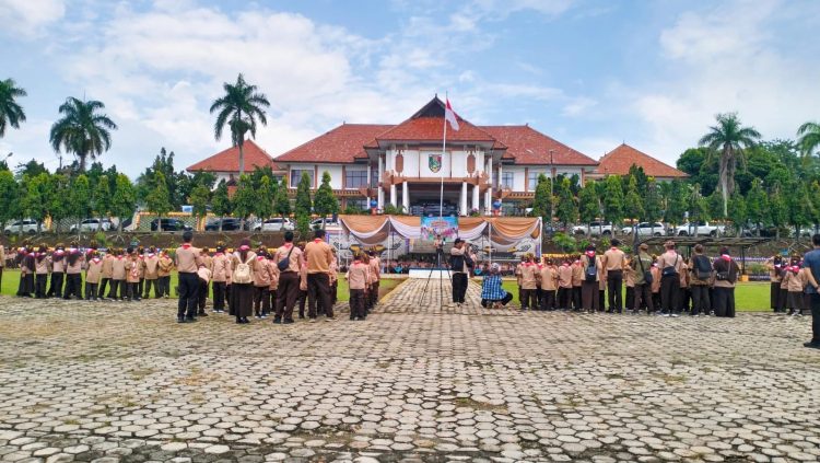 552 Pramuka Siaga Meriahkan Bazar Kwarcab Tanggamus 2026, Wagub Tanggamus Pimpin Upacara pembukaan