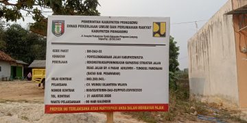 Peningkatan Kapasitas Struktur Jalan SP 4 Pasar Adiluwih‑Tunggul Pawenang, Material Yang di Gunakan Diduga Tidak Sesuai Dengan RAB 